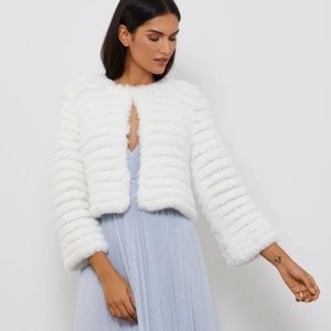 BCBGMaxAzria Faux Fur Jacket